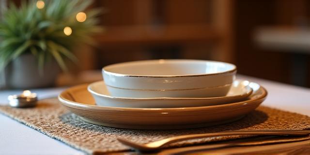 Hotel Bamboo Dining Set
